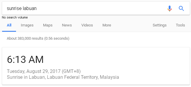 cara mengetahui masa matahari terbit dan tenggelam