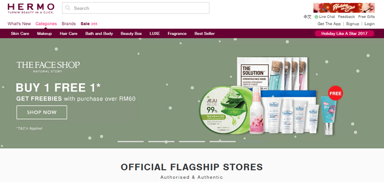 hermo laman web online shopping malaysia