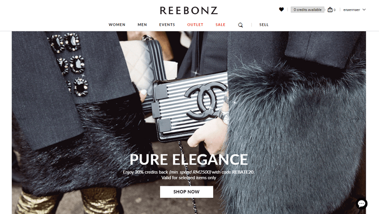 reebonz laman web online shopping popular di malaysia