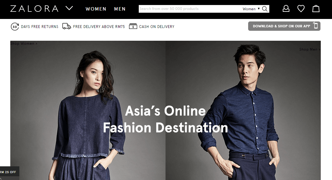 zalora malaysia laman web online shopping malaysia