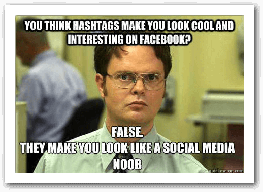 guna hashtag dalam fb