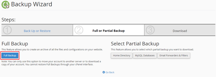 butang full backup