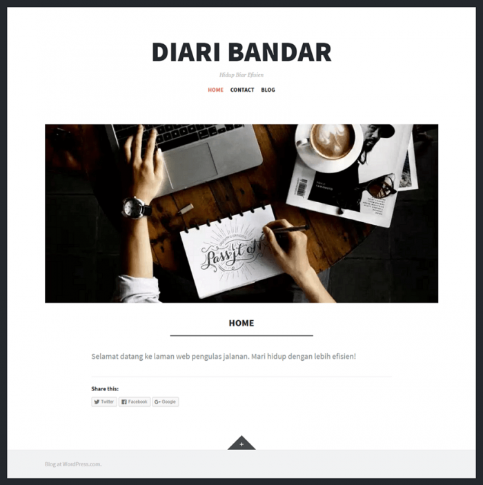 Cara Buat Blog Percuma WordPress - Ithmm