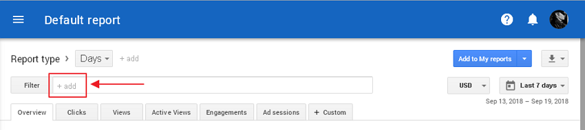 adsense report filter