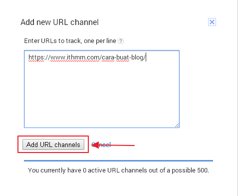 klik add url channel