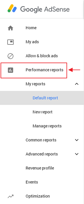 menu performance reports