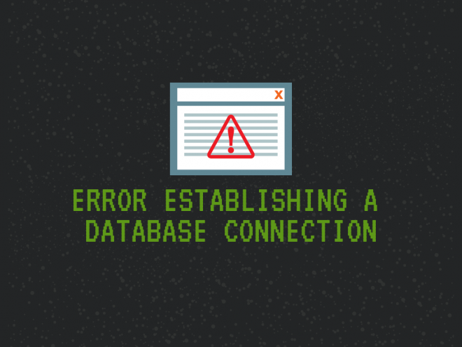 masalah error establishing a database connection