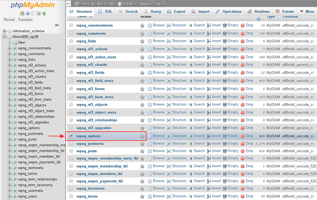 tick table database rosak