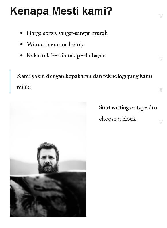 masukkan image list dan quote