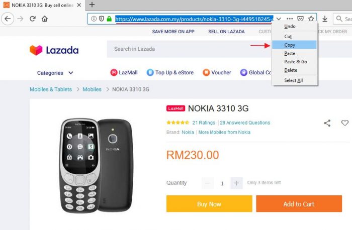 copy url produk lazada