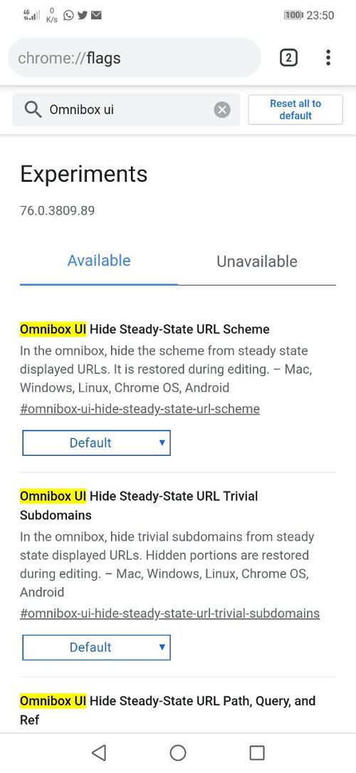 search omnibox ui