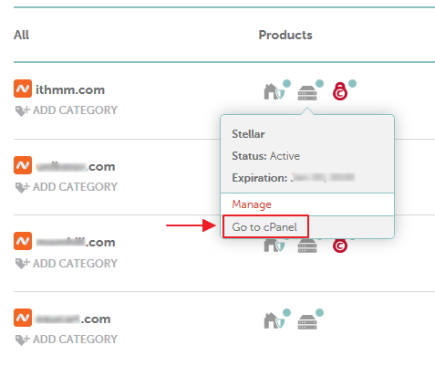 pautan go to cPanel namecheap