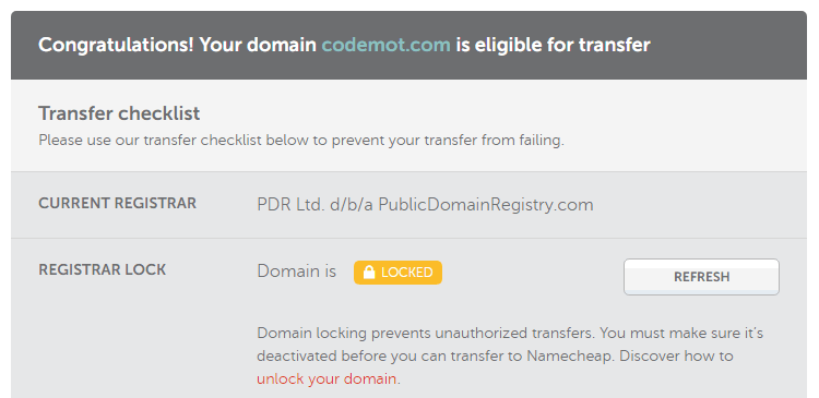 domain boleh ditransfer