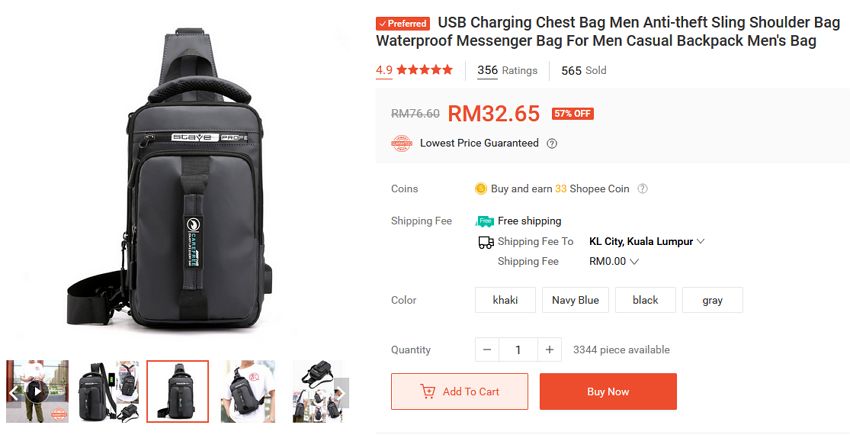 anti-theft bag shopee