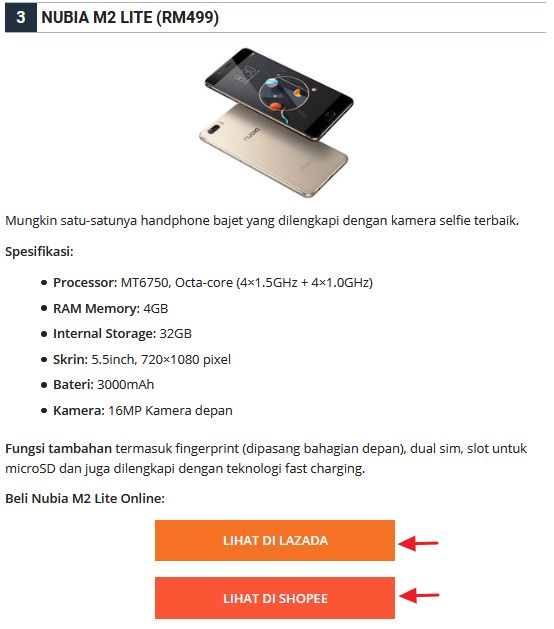 contoh link dalam text