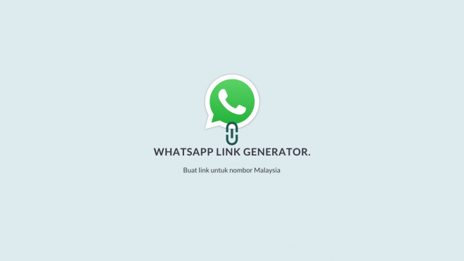 cara buat link whatsapp dan whatsapp link generator malaysia