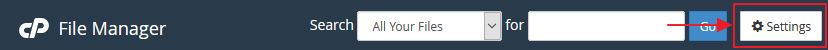 cpanel fime manager setting