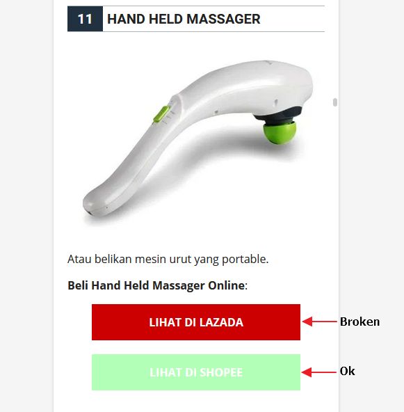 hasil analisis link analyzer