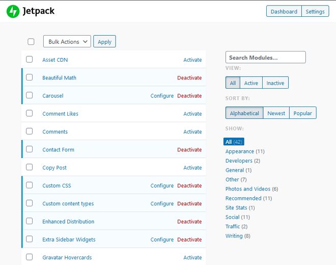 cara matikan modul jetpack