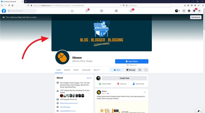 banner atau cover foto facebook