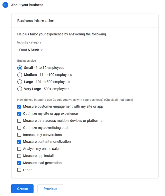 business information google analytics