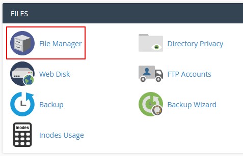 file manager cPanel