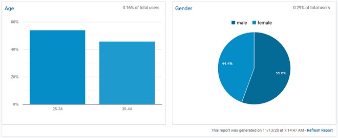 maklumat umur dan jantina google analytics