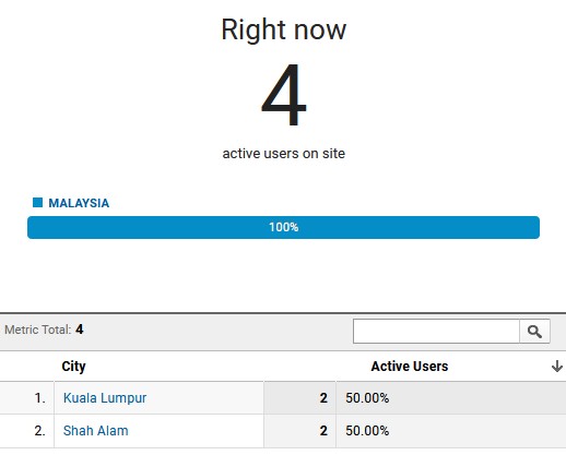 realtime report audience location