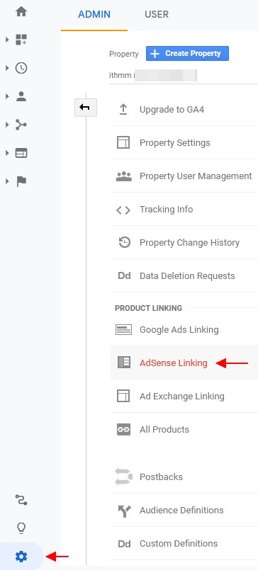 sambung google analytics ke adsense