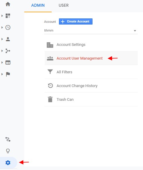 setting account user management