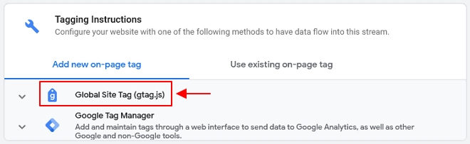 cara untuk setup global site tag google analytics