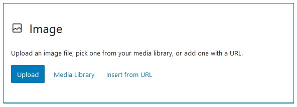 block insert image di wordpress
