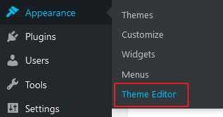 menu theme editor