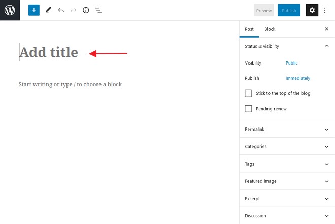ruangan title wordpress post editor