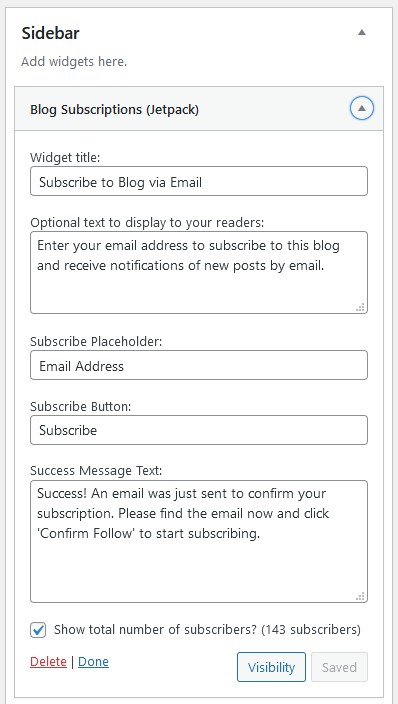 contoh widget blog subscription