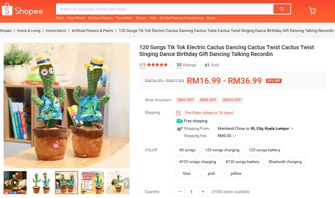 contoh produk shopee