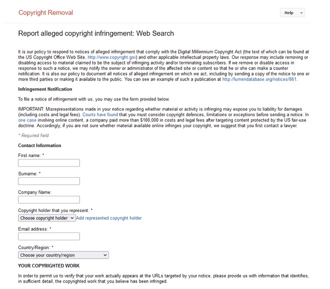 copyright removal request form small