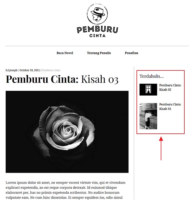 contoh widget penting untuk blog