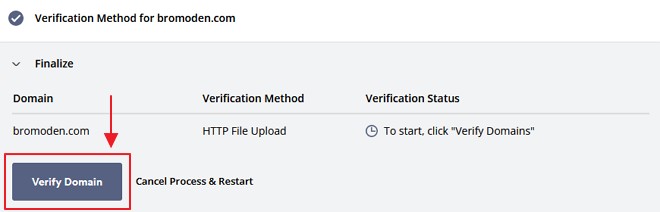 proses verify domain