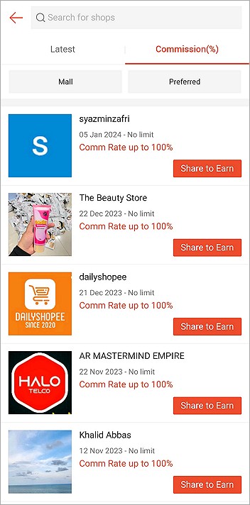 bahagian shop offer apps