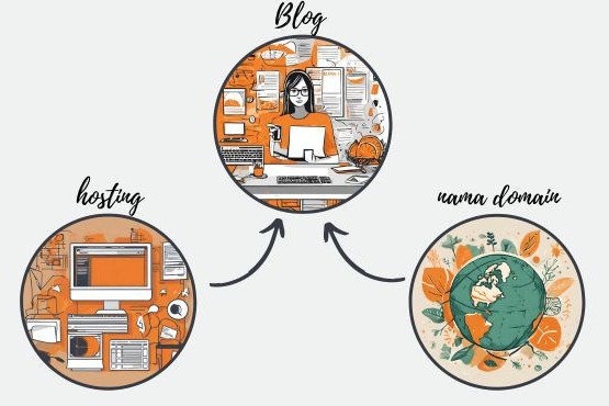 hosting dan nama domain untuk buat blog