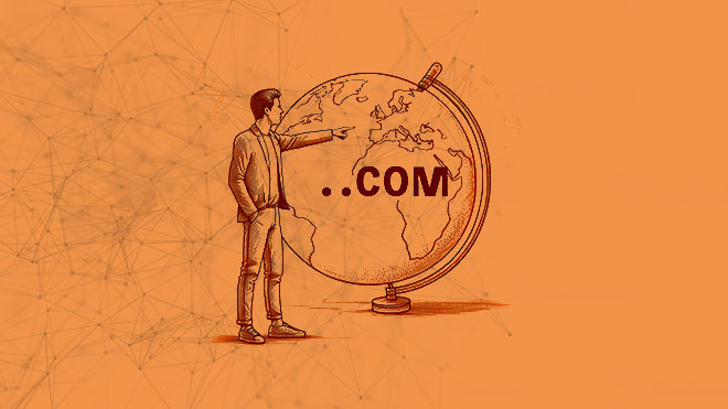 Pilih dot com sebagai pilihan utama